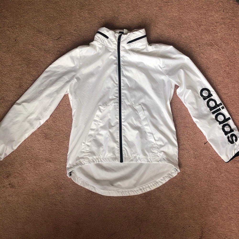 Black & White Adidas Windbreaker (Women’s)
